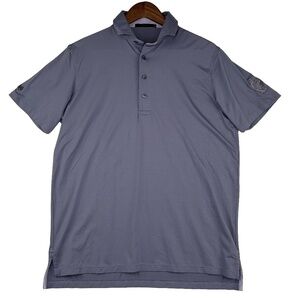 Greyson Golf Polo Performance Shirt Blue/Gray Size M